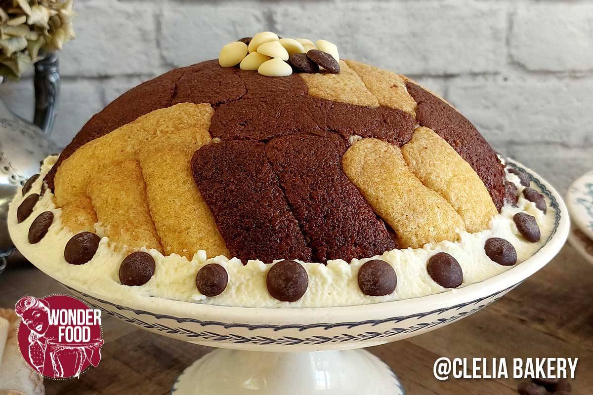 Zuccotto al cappuccino e cioccolato