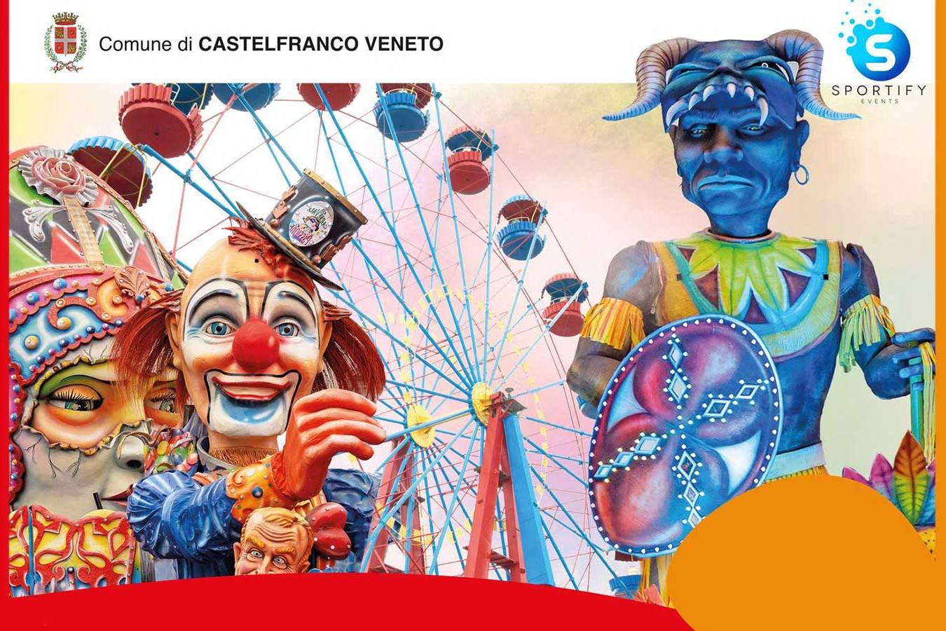 Carnevale a Castelfranco Veneto - sfilata serale dei carri allegorici