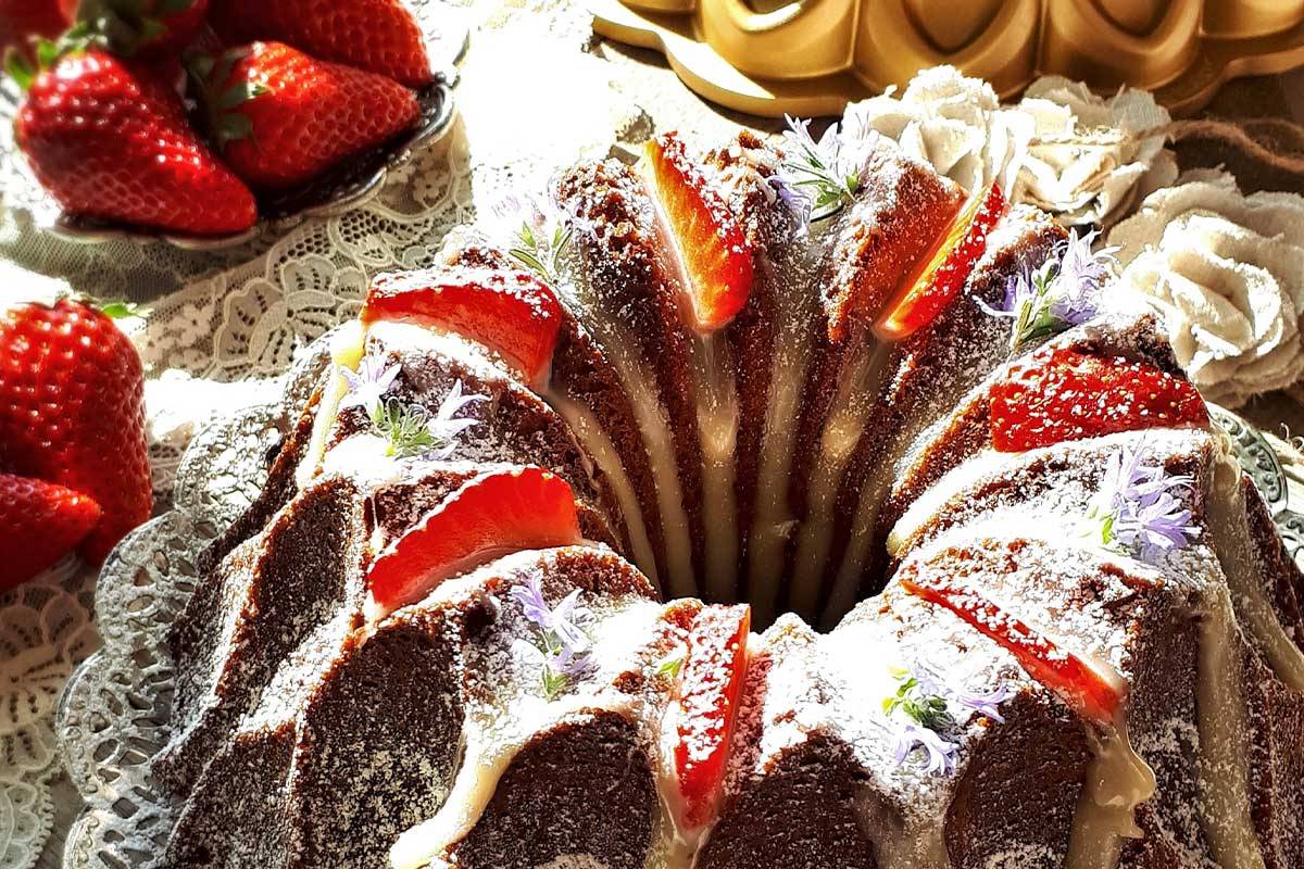 Corona al mascarpone e fragole