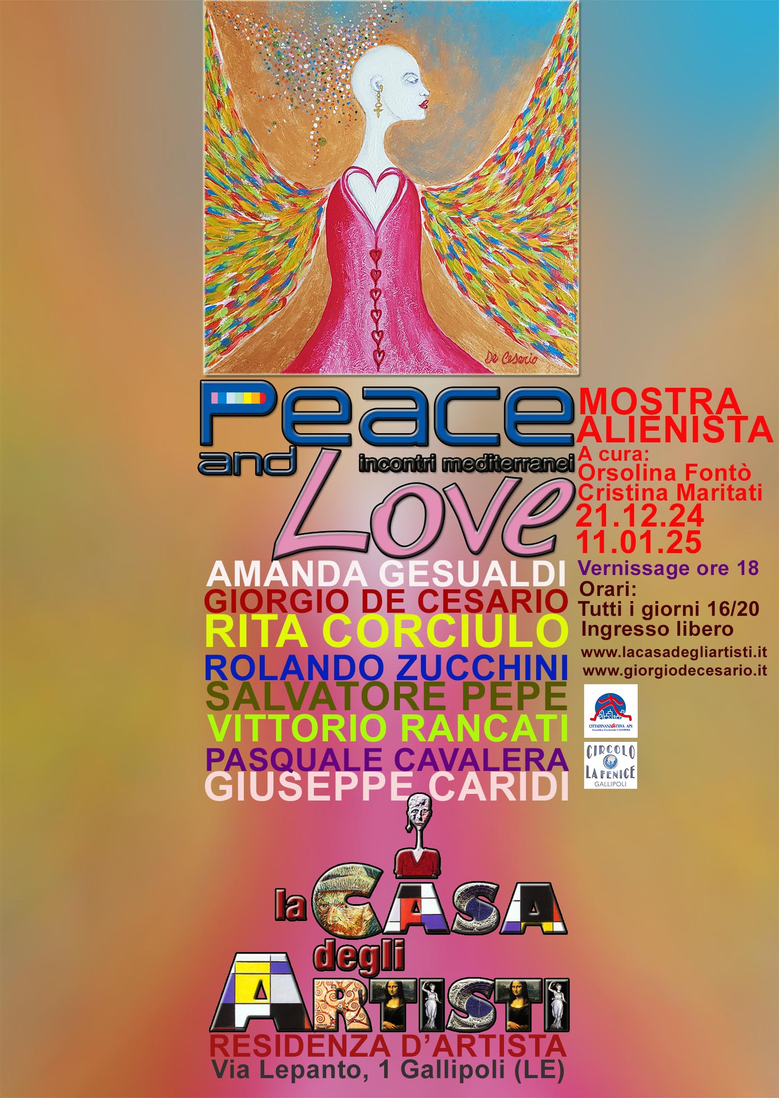 PEACE AND LOVE, Incontri mediterranei IX edizione MOSTRA ALIENISTA