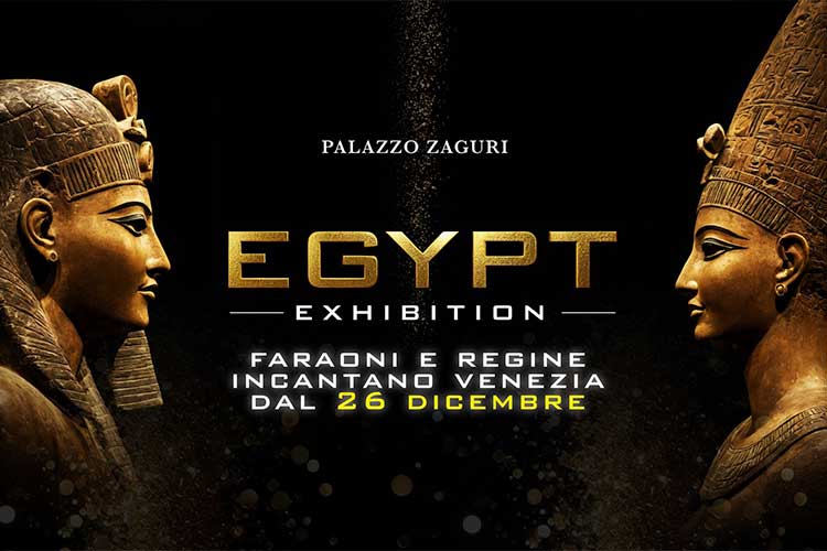 Locandina Egypt Exhibition, faraoni e regine incantano Venezia