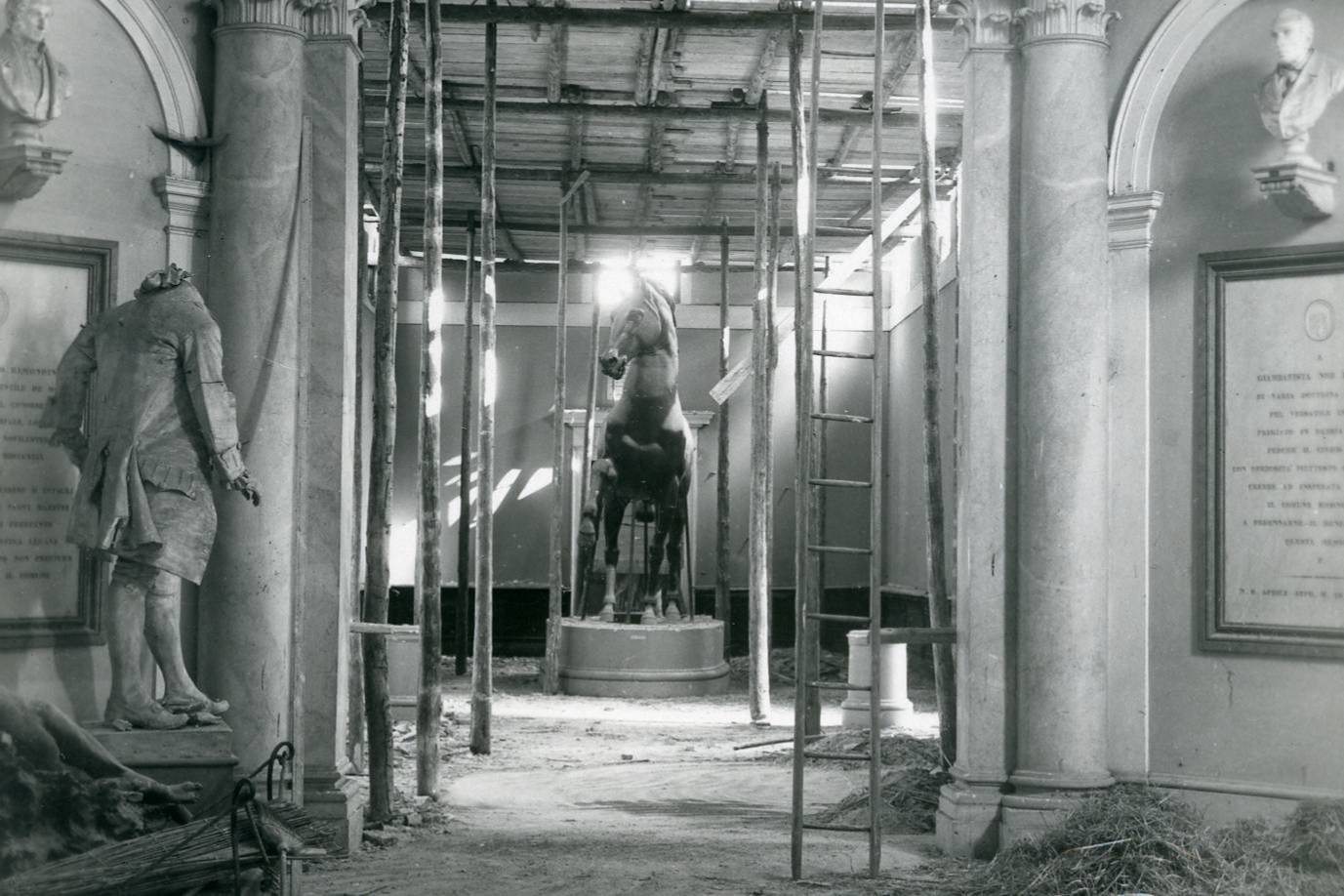 Al via il restauro del Cavallo Colossale di Antonio Canova 