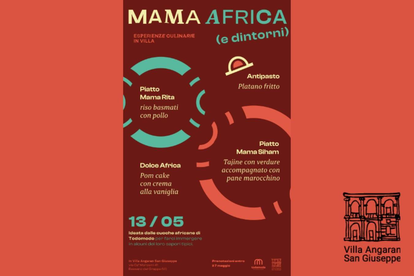 Cena a Todomodo Mama Africa con le chef africane della trattoria