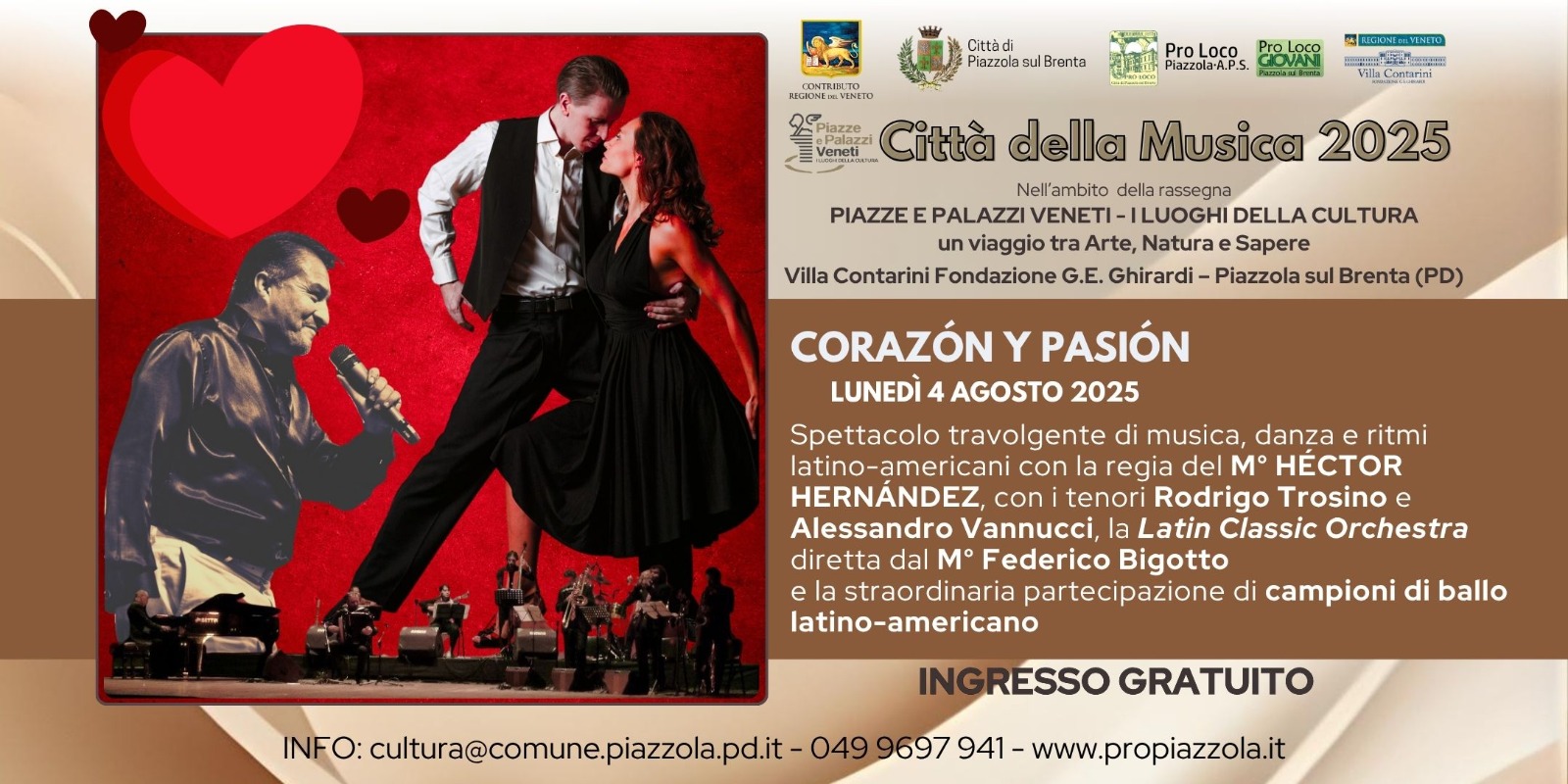 CORAZÓN Y PASIÓN – Spettacolo musicale latino