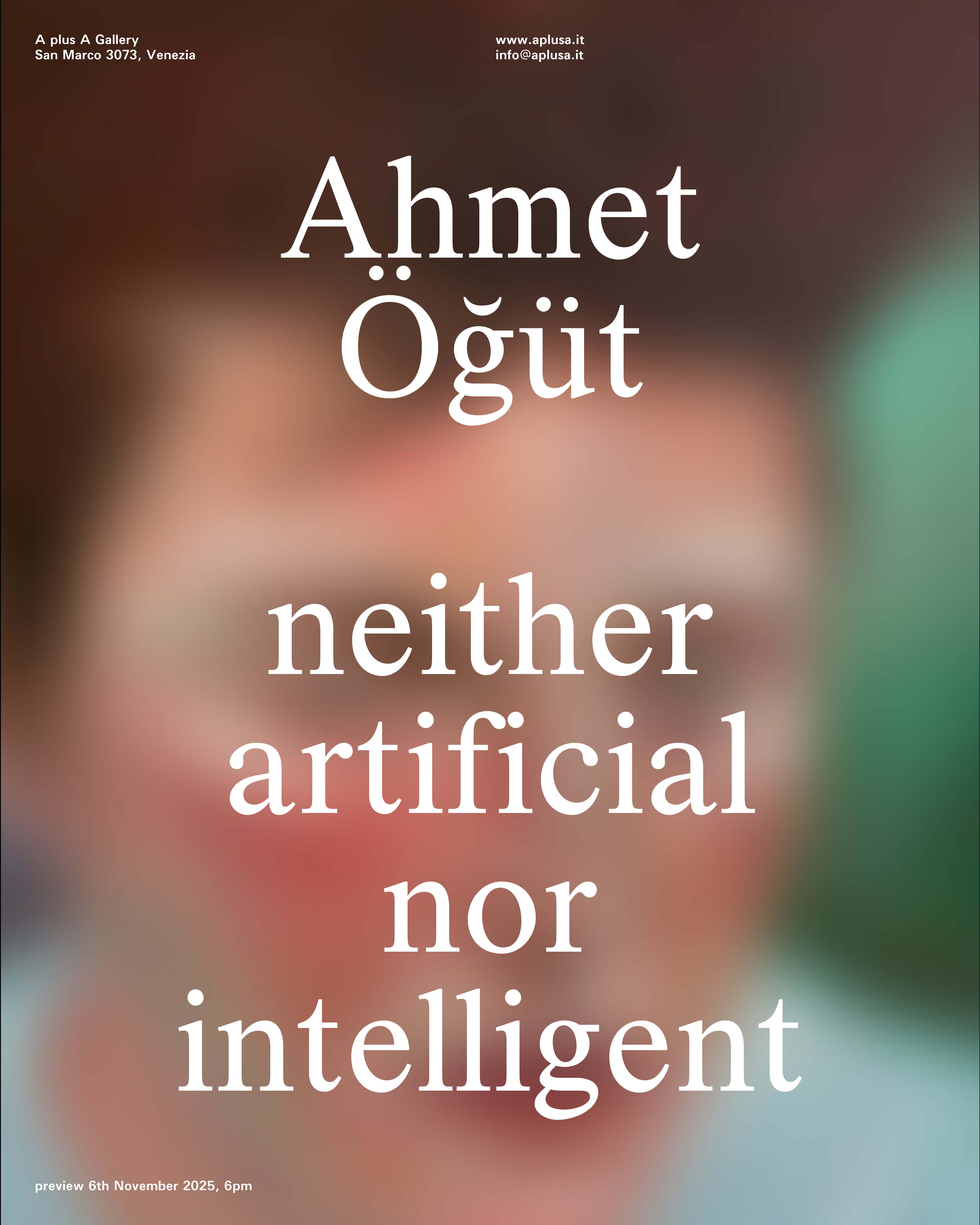 Ahmet Öğüt | neither artificial nor intelligent | A plus A Gallery