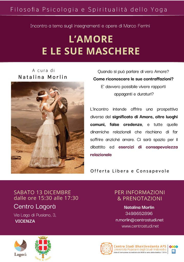 L'AMORE E LE SUE MASCHERE