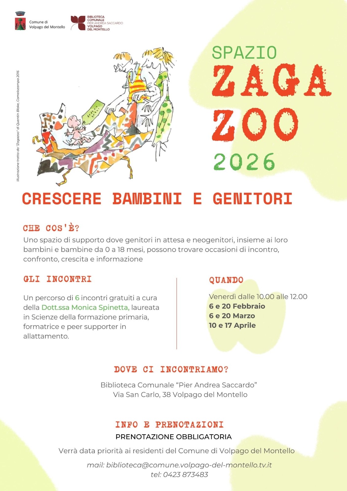 Spazio Zagazoo 2026 - Crescere bambini e genitori