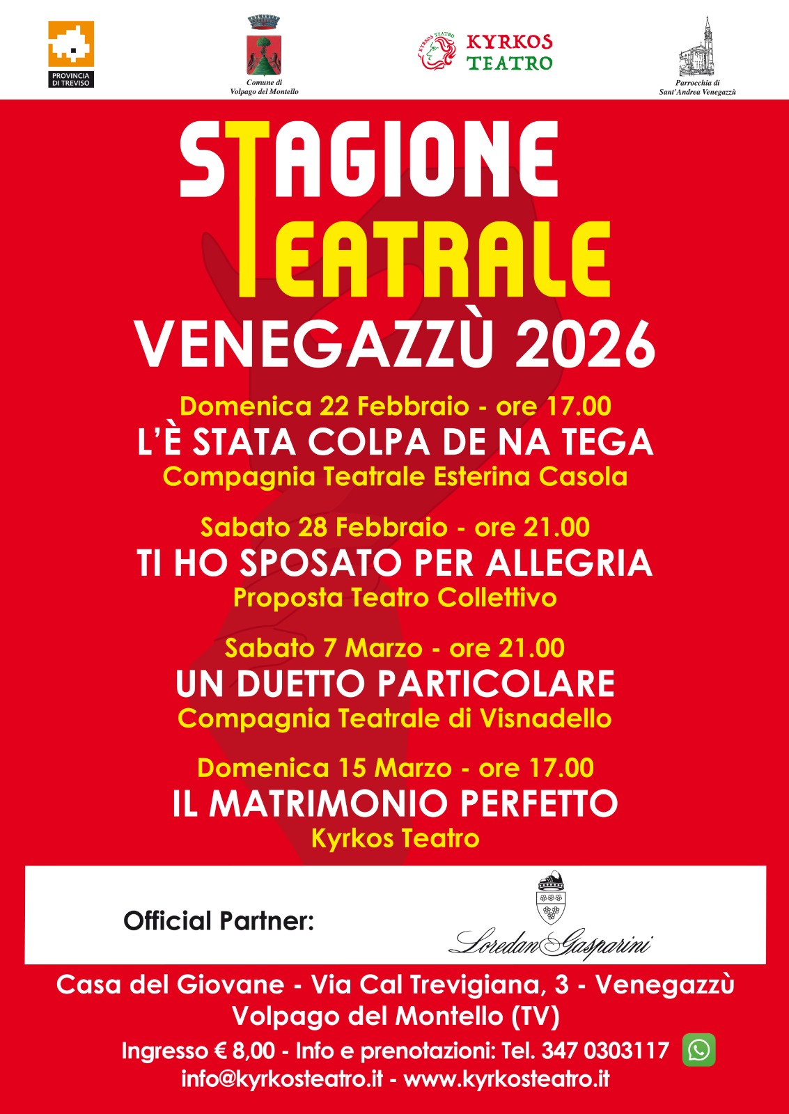 Stagione teatrale 2026 - De André: piccole storie per grandi canzoni