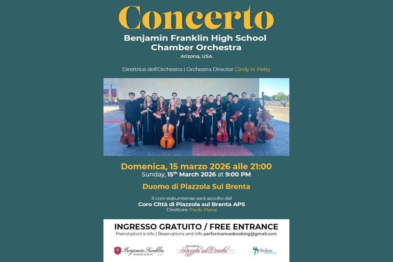 Concerto della Benjamin Franklin High School Chamber Orchestrao