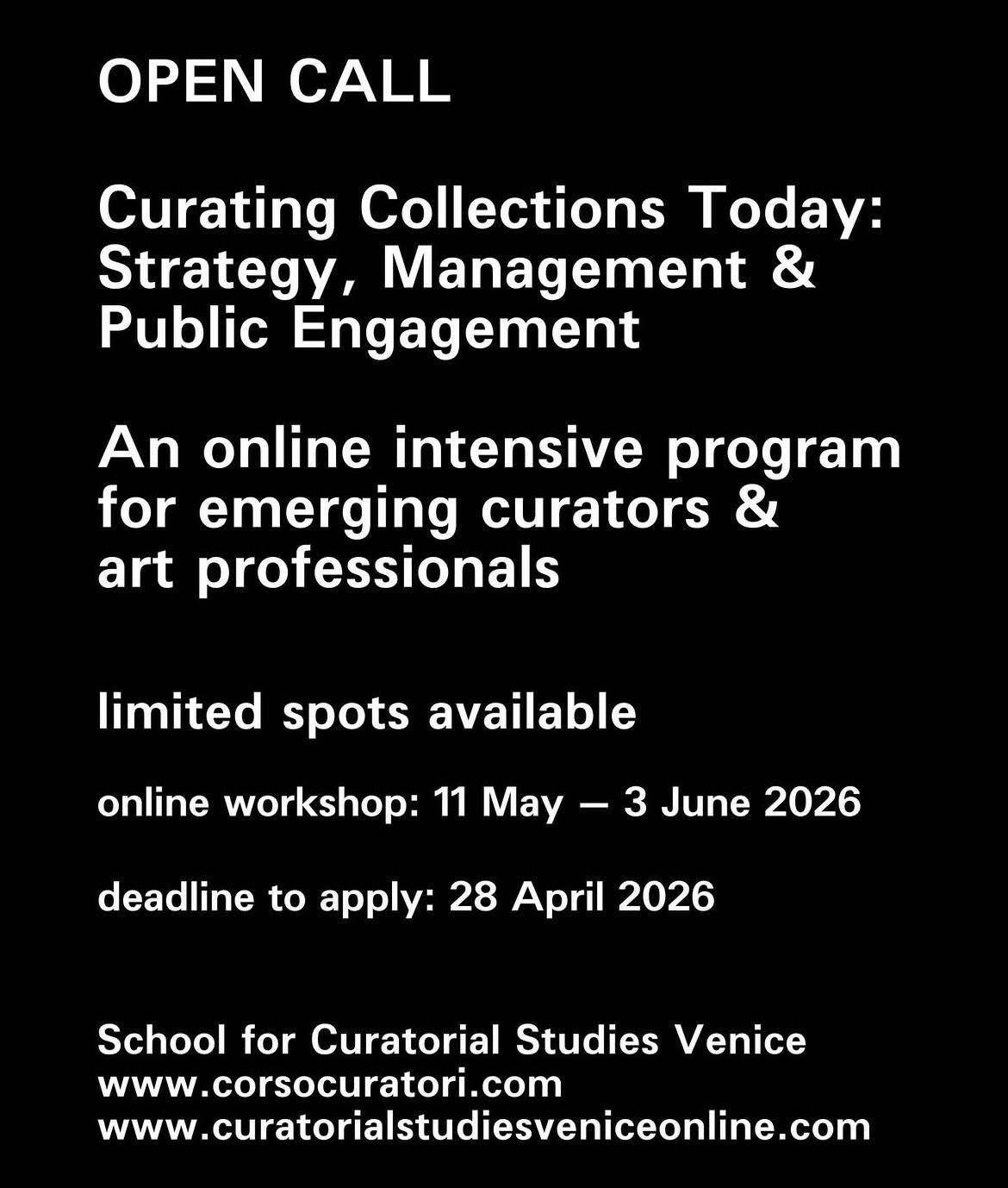 GLOBAL COLLECTION CURATION: STRATEGY, MANAGEMENT & PUBLIC ENGAGEMENT