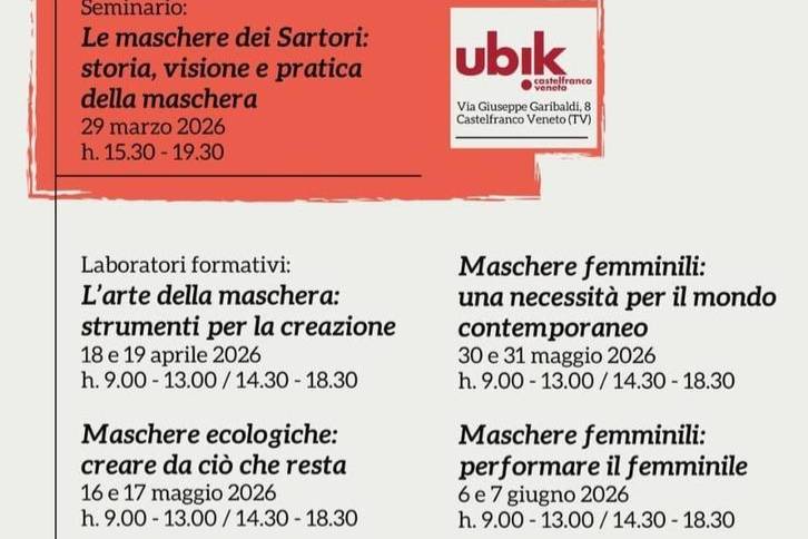 Maschere ecologiche: creare da cio' che resta