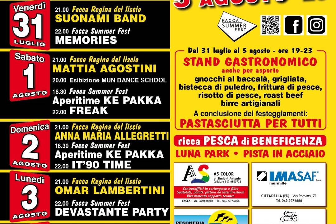 Facca Summer Fest - Sagra Facca