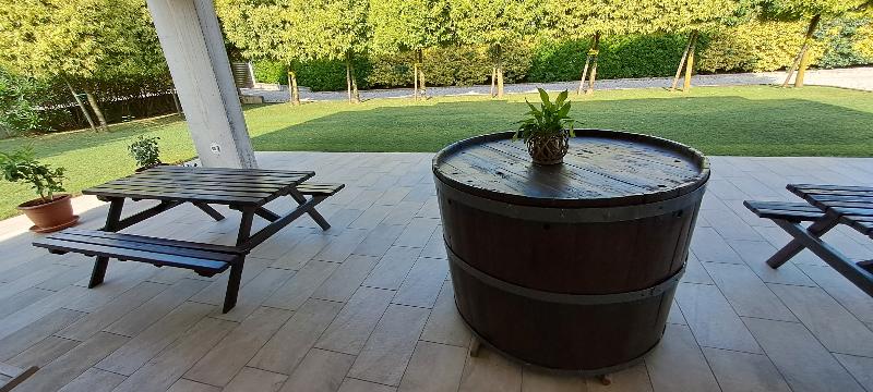 BOTTE-TINA IN CASTAGNO DA GIARDINO