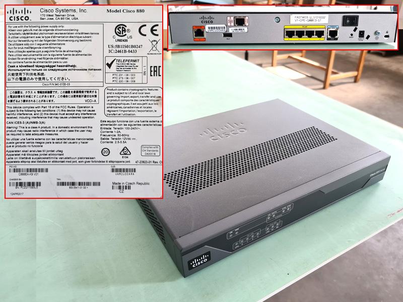 router Cisco 800 Series usato