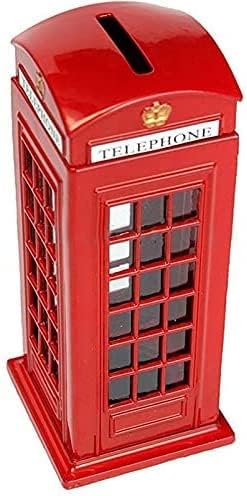 Salvadanaio IN METALLO cabina telefonica british (NUOVO)