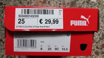 Scarpe Puma nr. 25 (veste 27) 