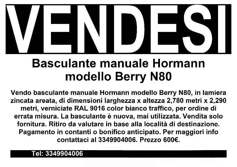 Basculante manuale Hormann