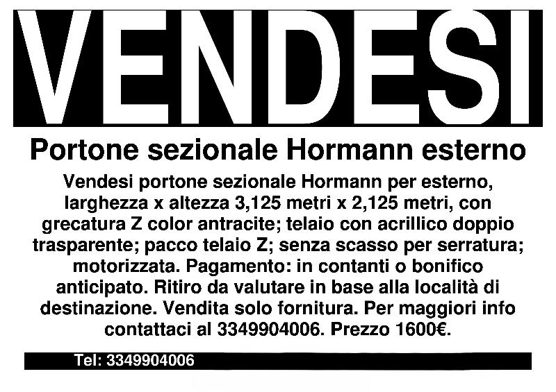 Portone sezionale Hormann