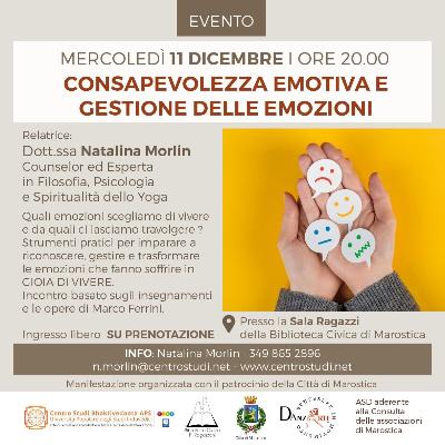 CONSAPEVOLEZZA EMOTIVA E GESTIONE DELLE EMOZIONI