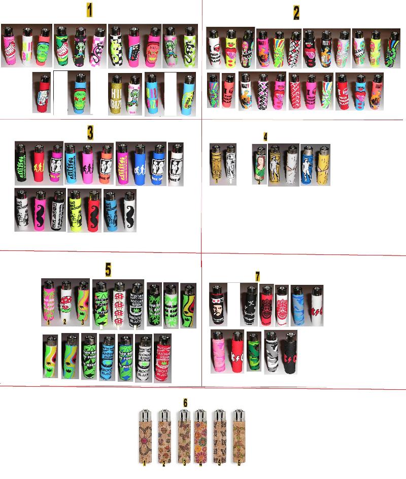 IN BLOCCO 97 ACCENDINI CLIPPER POP (NUOVI)