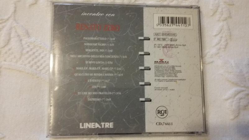RENATO ZERO 3 Cd