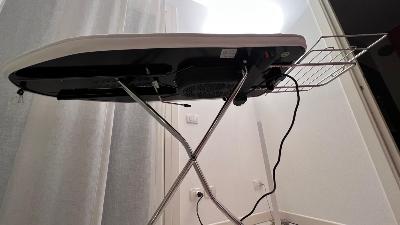 asse da stiro riscaldata, con ventola soffiante e aspirante