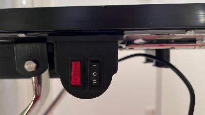 asse da stiro riscaldata, con ventola soffiante e aspirante