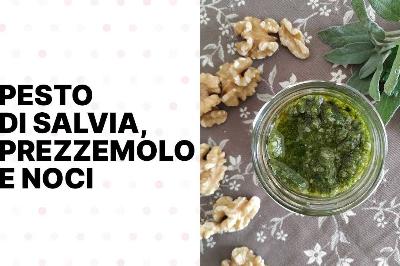 Pesto di salvia, prezzemolo e noci