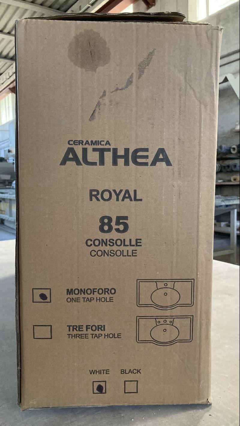 Lavabo ALTHEA ROYAL 85 CONSOLLE bianco monoforo