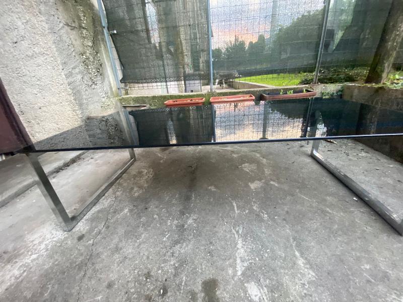 Tavolino vetro temperato nero lucido