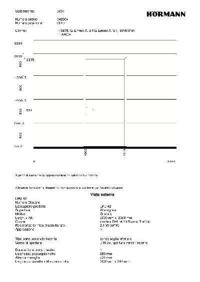 Porta sezionale Hörmann 3 m x 2 m