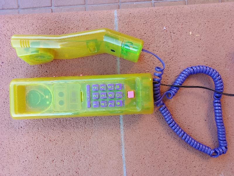 Telefono twinphone swatch Deluxe Giallo Trasparente Vintage