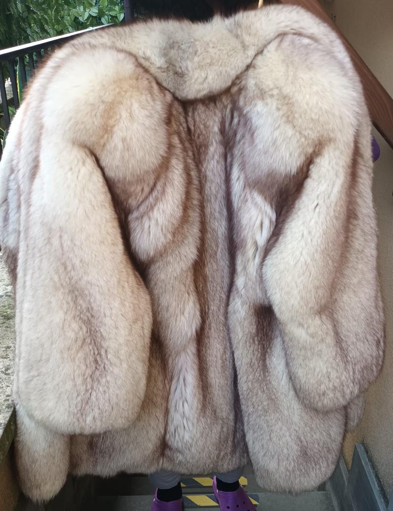 Pelliccia di volpe chiara Tg.48