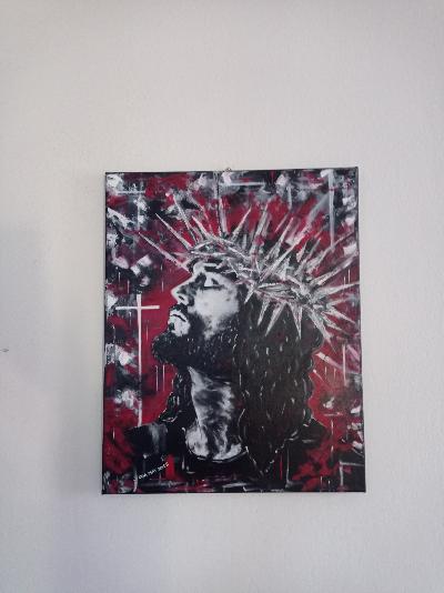 Pittura su tela 40x50 acrilico e olio 