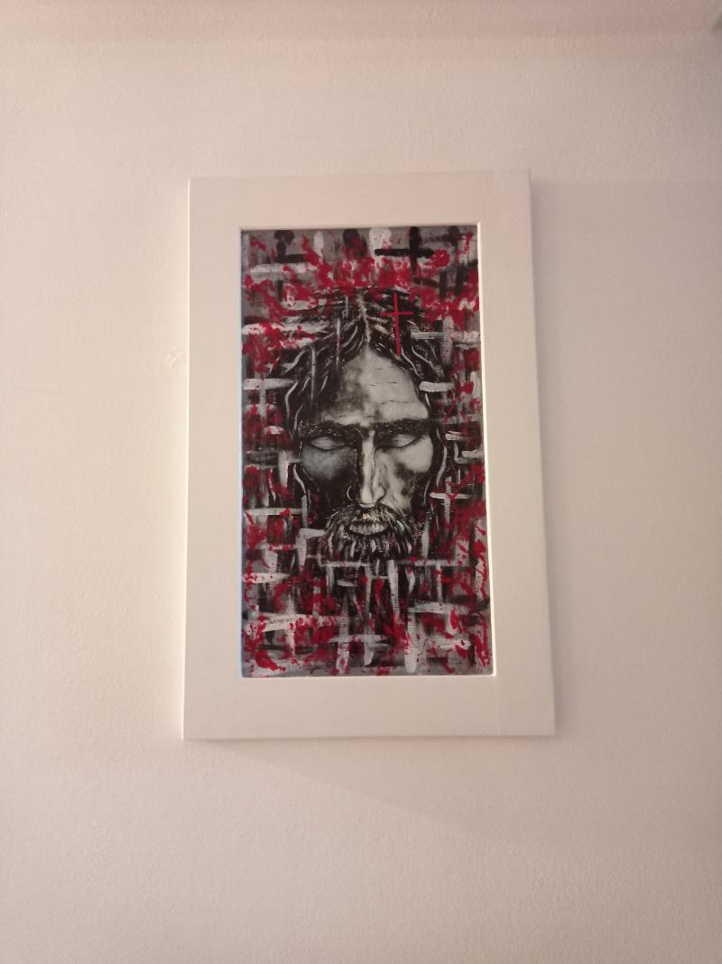 Pittura su tela 40x50 acrilico e olio 