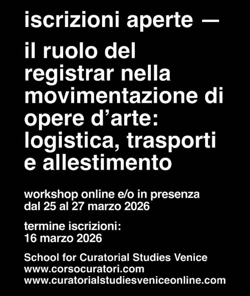 Workshop sul ruolo del registrar nella movimentazione delle opere d’arte