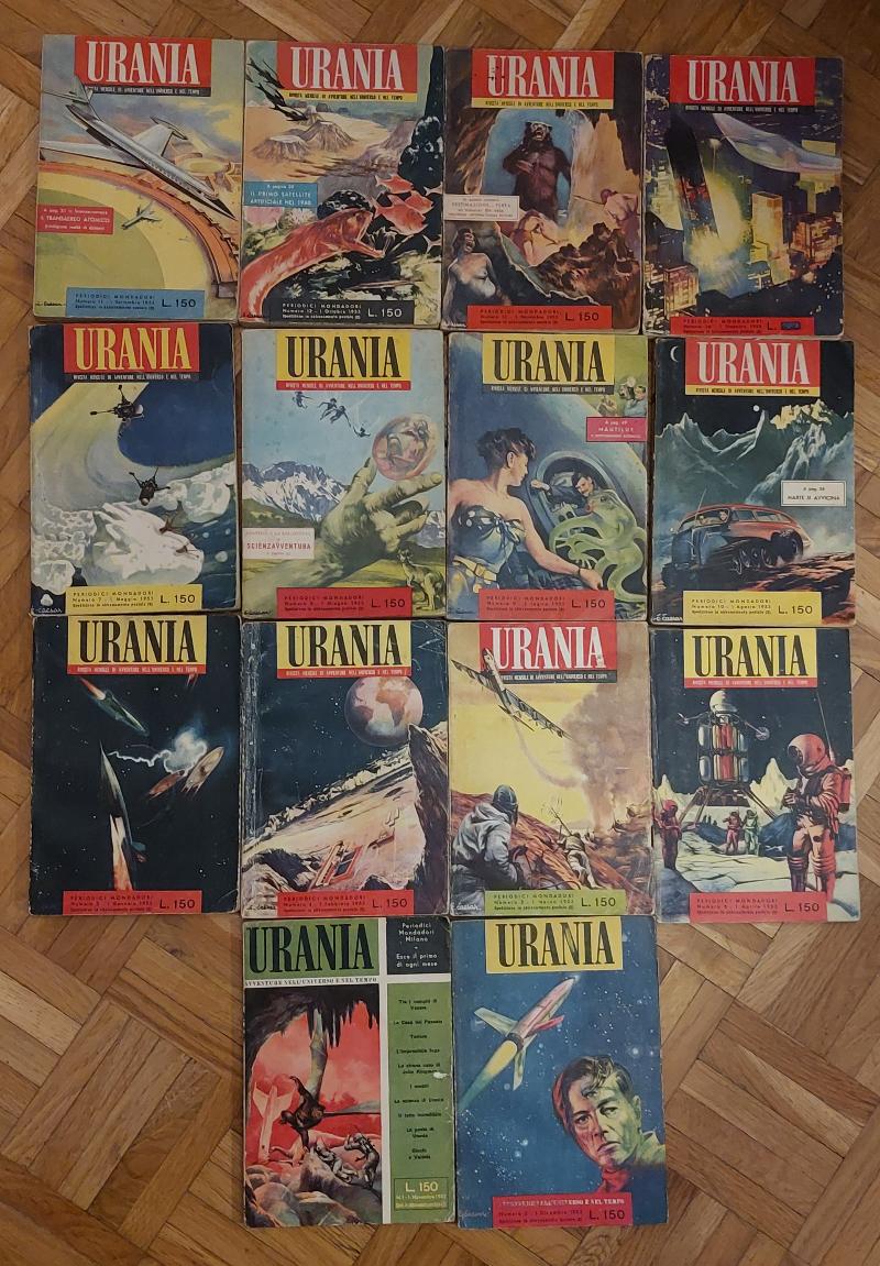 URANIA RIVISTA (1952-1953) Serie Completa 14 Vol.