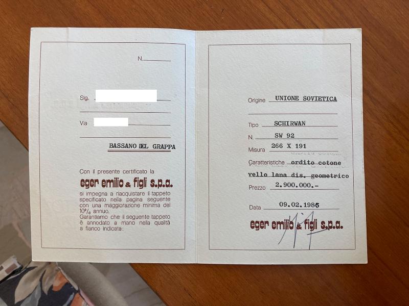 tappeto Shirvan Unione Sovietica 266x191 