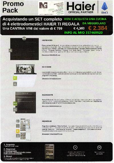 SUPER PROMOZIONE ELETTRODOMESTICI HAIER + CUCINA SU MISURA
