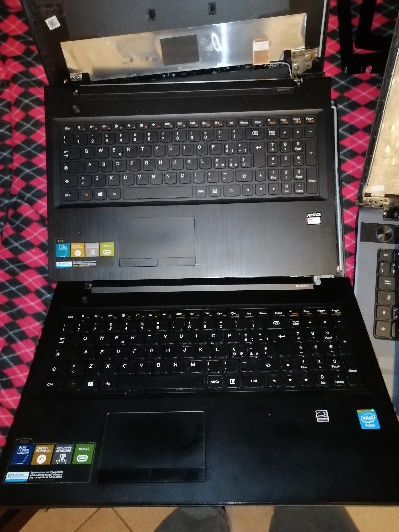 Lotto 4 scocche complete tastiera touchpad