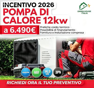 daikin pompa di calore 12/14 kw nuova scontata