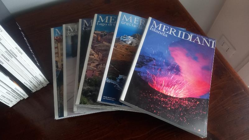 RIVISTE MERIDIANI, 16 numeri vari paesi + 2 raccoglitori