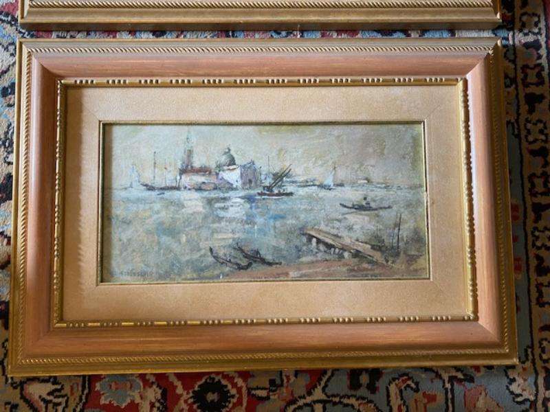 Due quadri dipinti ad olio - pittore Tedeschi Gianni