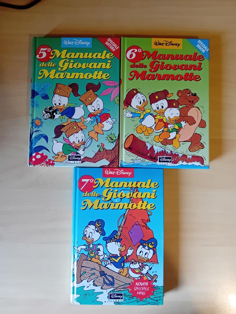 Manuali Giovani Marmotte Walt Disney collezione completa