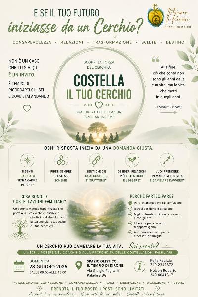 WORKSHOP COSTELLA IL TUO CERCHIO